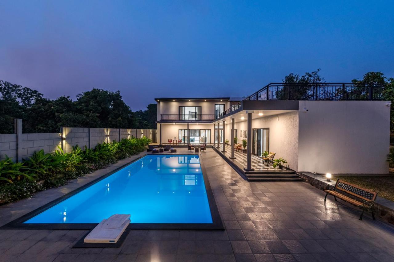 Saffronstays Mayfair Gardens 4 Bedroom Petfriendly Pool Villa Alībāg Exteriér fotografie