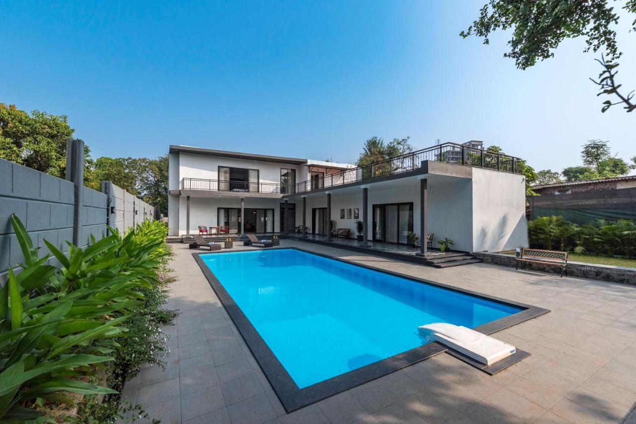 Saffronstays Mayfair Gardens 4 Bedroom Petfriendly Pool Villa Alībāg Exteriér fotografie