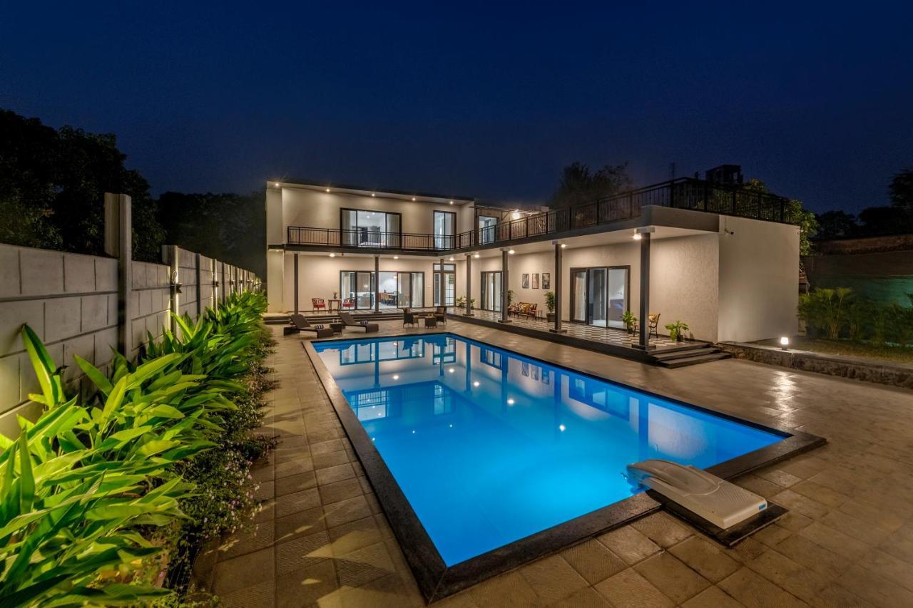Saffronstays Mayfair Gardens 4 Bedroom Petfriendly Pool Villa Alībāg Exteriér fotografie