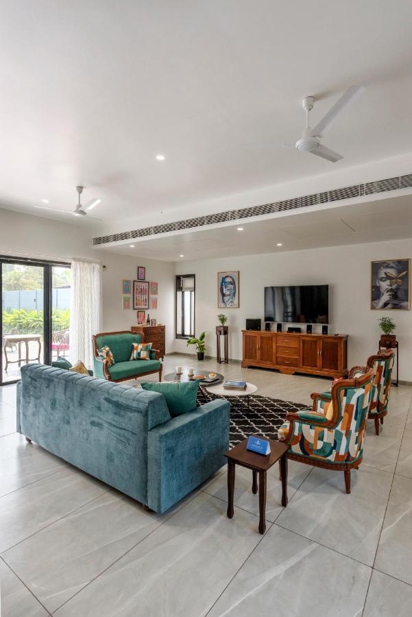 Saffronstays Mayfair Gardens 4 Bedroom Petfriendly Pool Villa Alībāg Exteriér fotografie